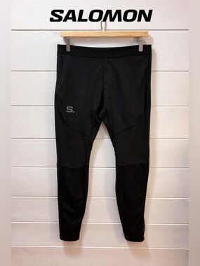 SALOMON Black Performance Leggings Size L